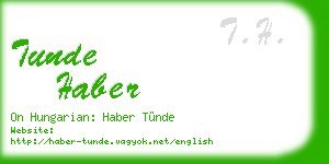tunde haber business card