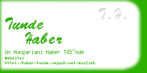 tunde haber business card